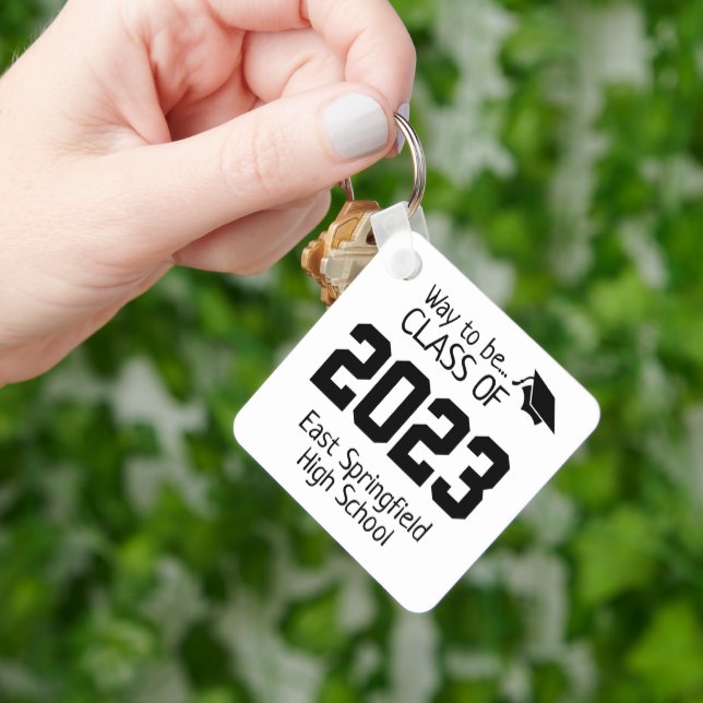 Personalize Class of 2023 Slogan Keychain (Hand)