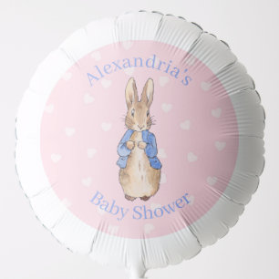 Personalize Classic Storybook rabbit Baby Shower Balloon