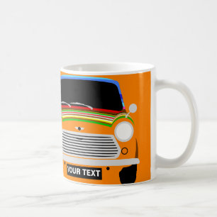 PERSONALIZE CLASSIC STRIPEY ORIGINAL MINI CAR COFFEE MUG