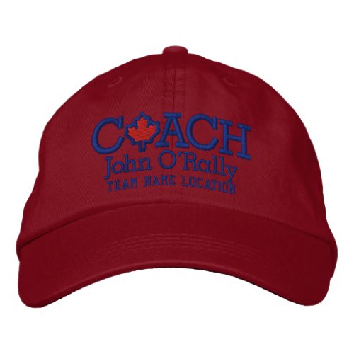 Personalize Coach Canada Cap Your Name Your Game