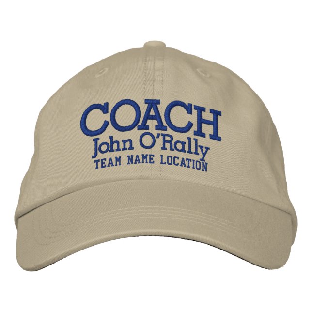 Personalize Coach Cap Your Name Your Game (Front)