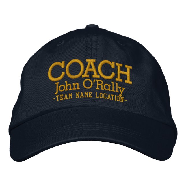 Personalize Coach Cap Your Name Your Game (Front)