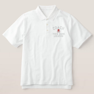Personalize Coach Your Name Your Game! Embroidered Polo Shirt