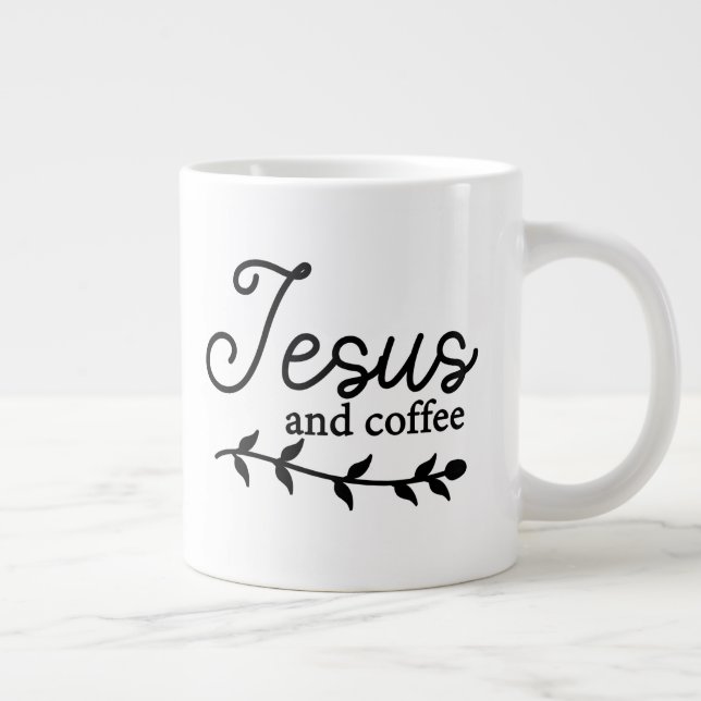 Personalize Coffee Mug Jesus and Coffee (Right)