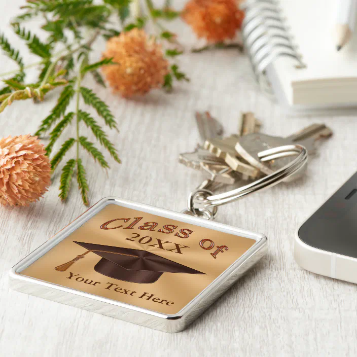 Personalize College Graduation Gifts For Boyfriend Keychain Zazzle Com