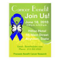 Personalize Colon Cancer Fundraising Benefit Flyer