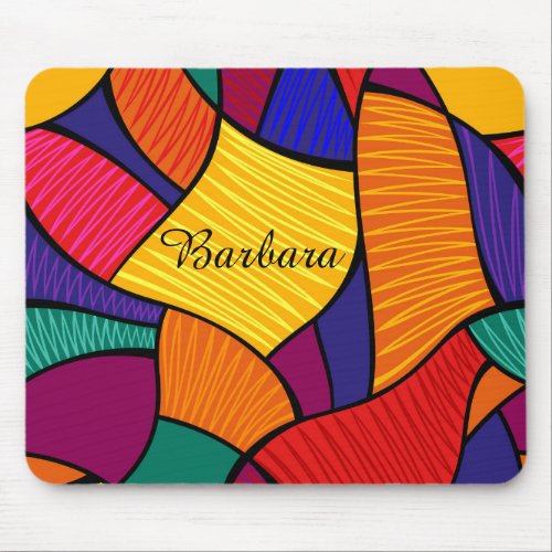 Personalize Colorful Abstract  Mouse Pad