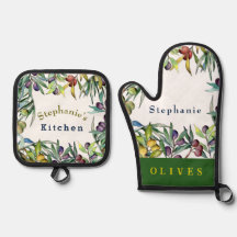 Personalize Colorful Olives Hanging on Vines