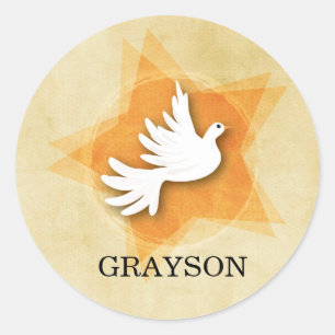 Personalize Confirmation Congratulations Gift Coll Classic Round Sticker