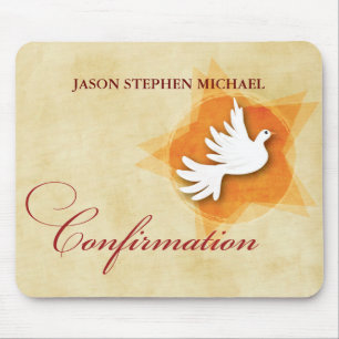 Personalize Confirmation Congratulations Gift Coll Mouse Pad