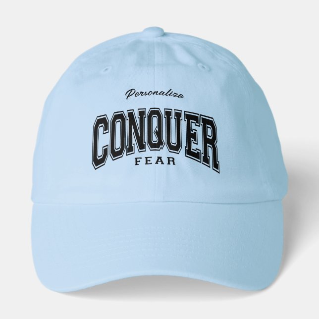 Personalize Conquer Fear Truckers Hat  (Front)