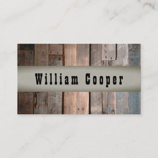 Personalize Construction Home Repair Builder Business Card (Front)