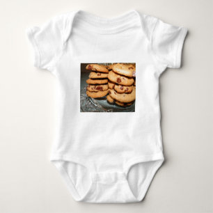 Personalize Cookies Dessert Chocolate Chip Sweets Baby Bodysuit
