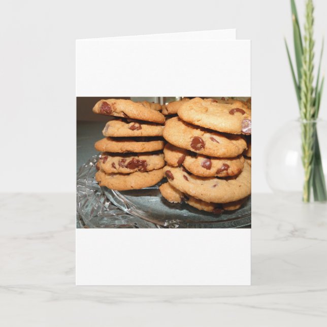 Personalize Cookies Dessert Chocolate Chip Sweets Card (Front)