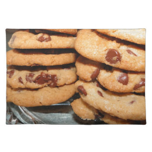 Personalize Cookies Dessert Chocolate Chip Sweets Placemat