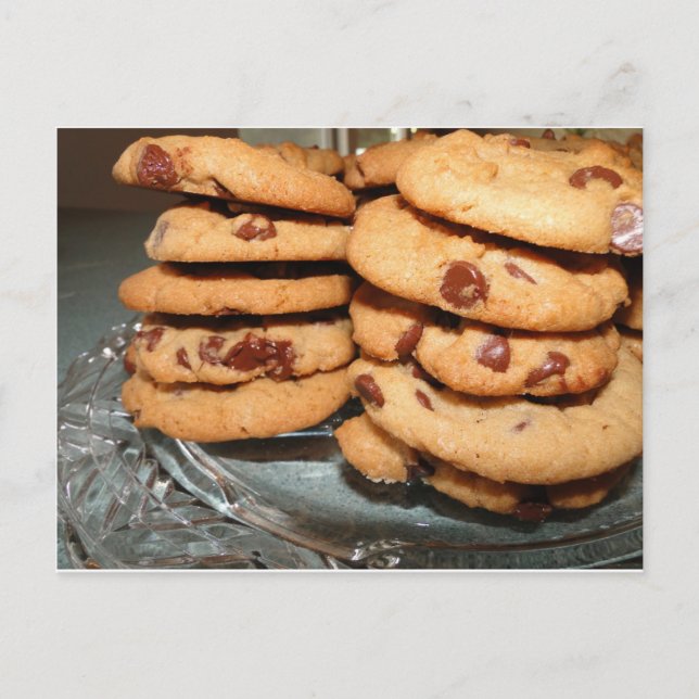 Personalize Cookies Dessert Chocolate Chip Sweets Postcard (Front)