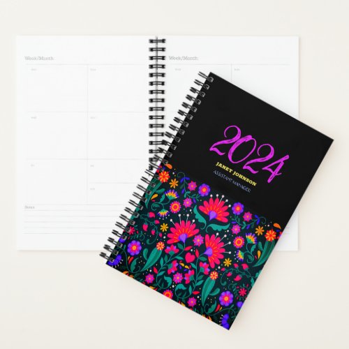 Personalize Cool Aesthetic BOHO FOLK Undated Daily Planner