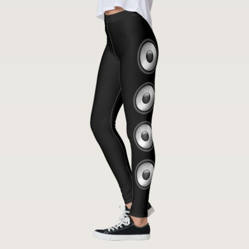 Personalize Cool and fun Speaker Music is my life Leggings