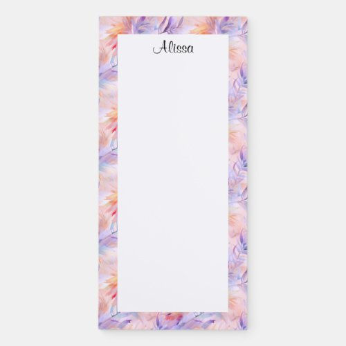 Personalize Coquette Colorful Magnetic Notepad