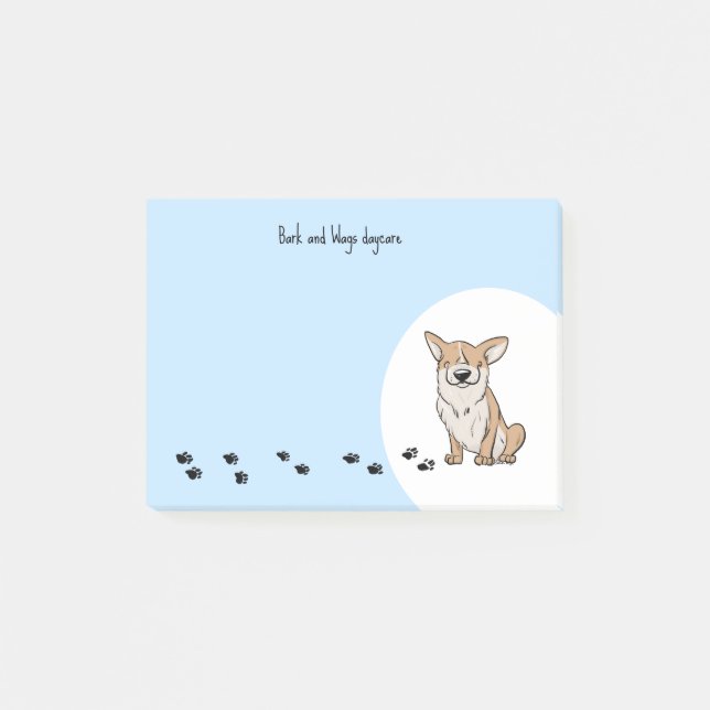 Personalize Corgi Post-it Notes (Front)