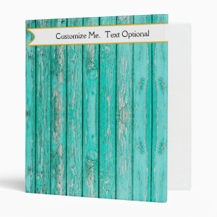 Personalize Country Primitive Old Wood Farmhouse 3 Ring Binder