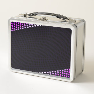 PERSONALIZE - Create Your Own Halftone Edges Metal Lunch Box