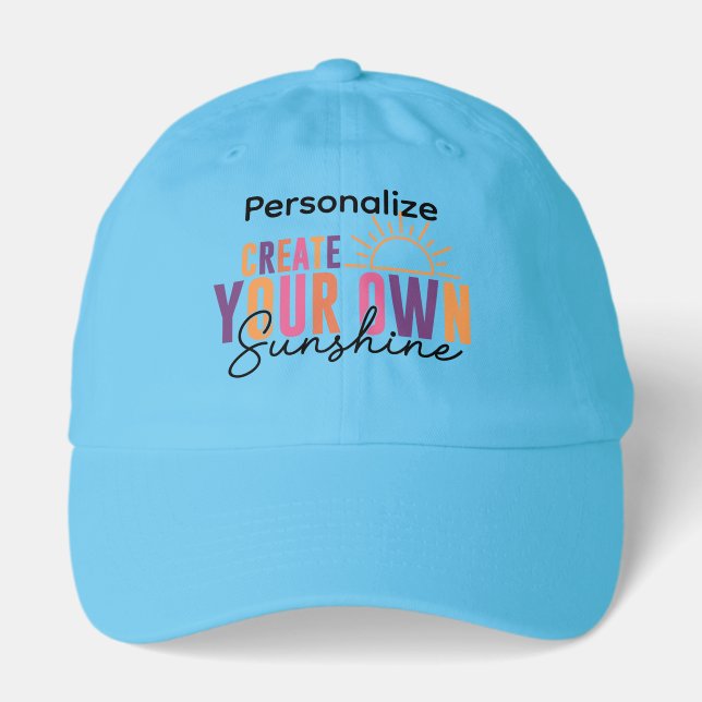 Personalize Create Your Own Sunshine Truckers Hat  (Front)