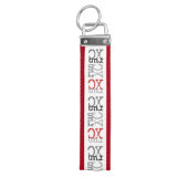 Personalize Cross Country run XC Wrist Keychain (Keys on Top)