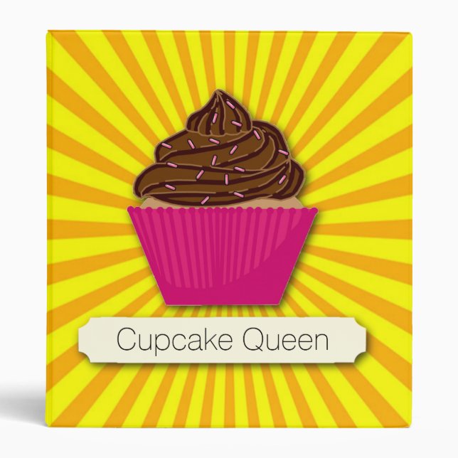 Personalize Cupcake and Sunshine Binder (Front)
