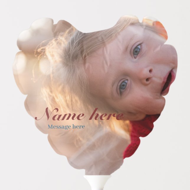 Personalize custom balloon with photo picture (Front)