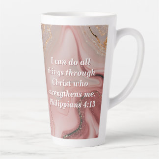 Personalize Custom Bible Scripture Quote Latte Mug