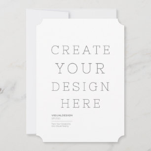 Personalize Custom Christmas Ticket Invitations