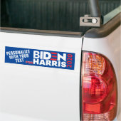 Personalize Custom For Biden/Harris 2020 Vinyl Car Bumper Sticker (On Truck)