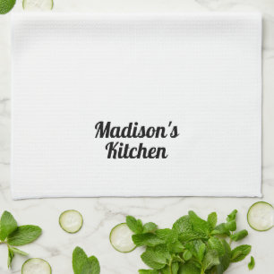 Personalize Custom Name family business bakery Kitchen Towel