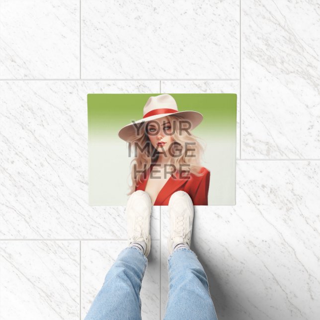 Personalize Custom Photo Area Rug Horizontal Image (Indoor)