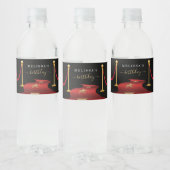 Personalize Custom Red Carpet Party Favor Water Bottle Label (Bottles)