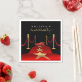 Personalize Custom Red Carpet Themed Party Napkins (Insitu)
