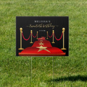 Personalize Custom Red Carpet Themed Party Sign (Insitu)