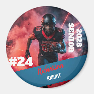 Personalize custom simple Circle 3 inch sports Magnet