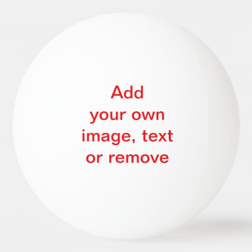 Personalize Customize Create Your Own Ping Pong Ball