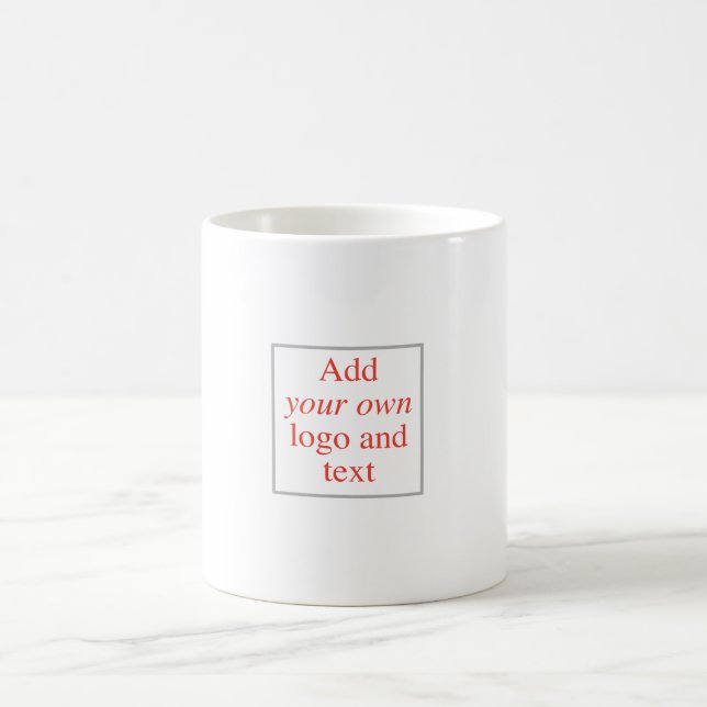 Personalize, Customize, Create Your Own, Template Coffee Mug (Center)