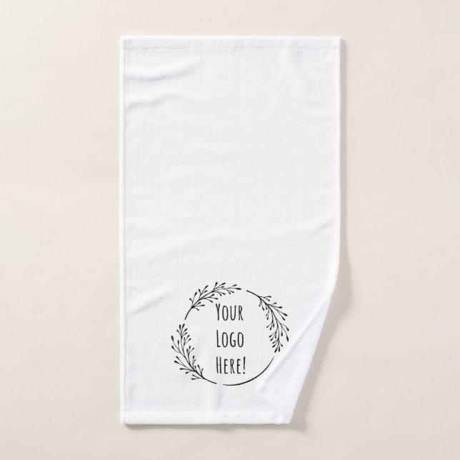 Personalize Customize Product Business Logo School Hand Towel (Hand Towel)