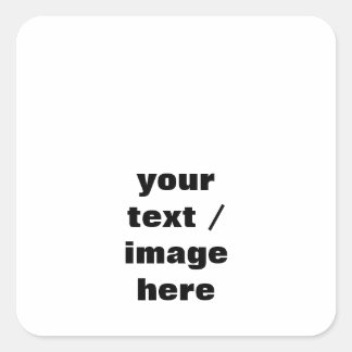 Personalize Customize  Square Sticker