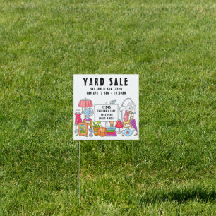 Personalize Customize Yard Garage Sale Sign