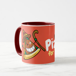Personalize Cute Let's Eat Pizza Mug