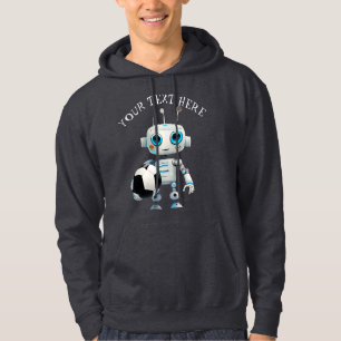 Personalize Cute Robot Cyborg Soccer Player Hoodie