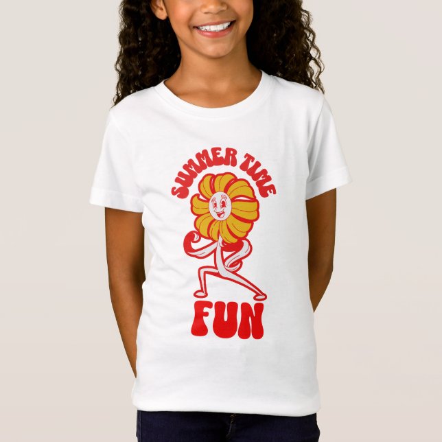 Personalize Cute Summer Time Fun Kids T-Shirt (Front)