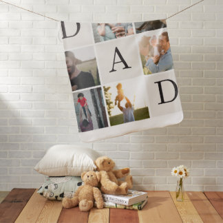 Personalize Dad and Baby Photo Blanket