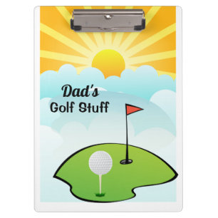Personalize Dad's Golf Stuff Clipboard