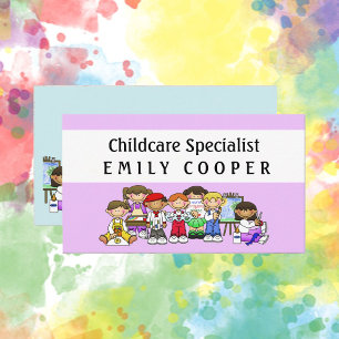 Personalize Daycare Teacher Preschool Daycare Business Card